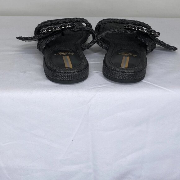 Sam Edelman Women's Elisa Woven Strap Sandals Black Size 7.5 – Slip-On Flats - Picture 5 of 10